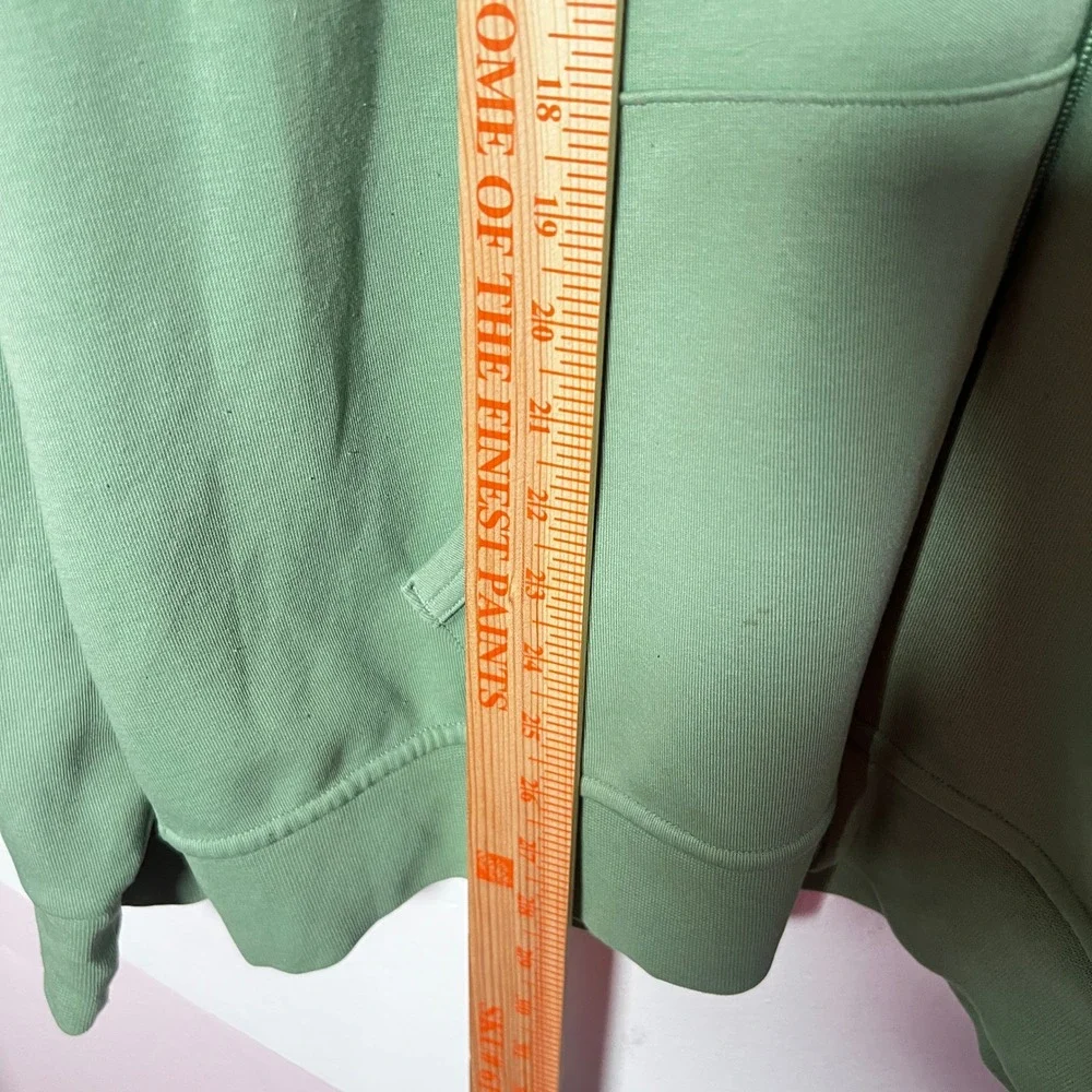 Polo Ralph Lauren Double Knit Hoodie Mens XL Green Full Zip Pony Logo